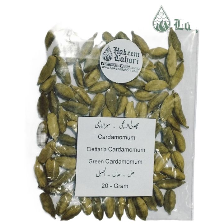 Cardamomum چھوٹی الائچی Elettaria Cardamomum سبز الائچی Green Cardamomum (20-g)