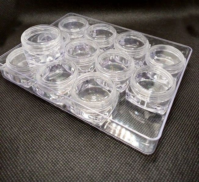 10%20Gram%20Empty%20Cosmetic%20Containers%2012%20pcs%20With%20outer%20Acralic%20Box%20-%20Square%20Shape%20Mini%20Plastic%20Empty%20Bottle%20-%20Makeup%20Face%20Cream%20Pot%20Jar%20Refillable%20Cosmetic%20Sample%20Bottles%20-%20Image%205