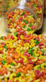 Color Full Macaroni Elbow Macaroni For Pasta (1 Kg ) With Jar (FREE) Fancy Macaroni Big Elbow Pasta Multi Colour Pasta In Premium Quality. 