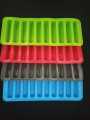 Easy Pop Out Stick Shaped Ice Cube Tray for Refrigerators Random Color. 