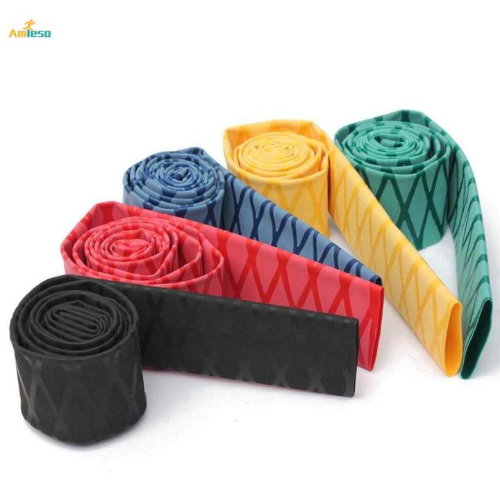 28mm Non-Slip Textured Heat Shrink Tube Fishing Rod Pole Handle Grip Wrap