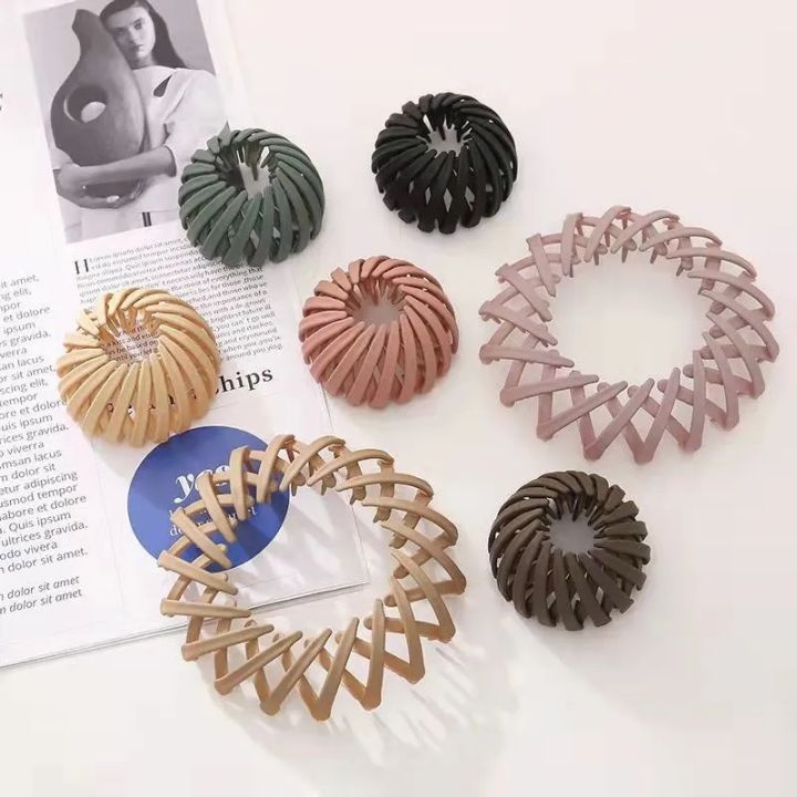 Fashion%20Matte%20Texture%20Hairpin%20Bun%20Hair%20Claw%20Clips%20Horsetail%20Buckle%20Hair%20Clip%20Bird%20Nest%20Expanding%20Hair%20Accessories%20For%20Women%20-%20Image%204