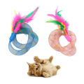 Pet Cats Kitten Funny Feather Spring Interactive Bite-resistant Playing Chew Toy. 