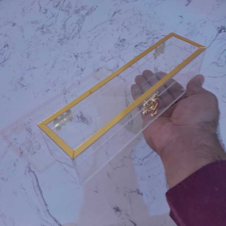 Scroll Invitation Letter Box With Golden Edge