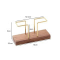 Creative Walnut Solid Wood Paper Towel Holder Desktop Storage Toothpick Holder WANNA. 