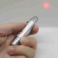 Mini Laser Light Keychain Toy – Creative Pocket-Size LED Laser Pointer with Key Ring, Multi-Function Novelty Gadget for Kids, Friends & Everyday Use, Silver Color. 