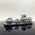 3D Metal Puzzle Chinese classical Gardens of Suzhou Building Diy 3D Model Kits Laser Cut Assemble Jigsaw Toys BruberryBe. 