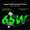 Real.me Type-C 65W SuperDart Game Cable (Black). 