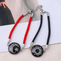 Luminous Sun Moon Weaving Bracelet Couple Adjustable Bracelet Jewelry Birthday Gift. 