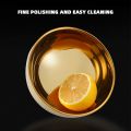 Bowl set 304 stainless steel golden bowl thickened double-layer insulation kitchen cooking tableware tableware golden chopsticks golden spoon. 