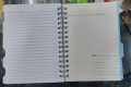 5-Subject Notebook with Dividers Index Tabs, Small Spiral Double Wiro Bind Ruled Notebooks for Women Students Teens Office School, 190 Pages Lined Paper, Green-A5 Size(5.7x8.27inch). 