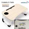 Laptop and study folding Table multipurpose .75 inches thick wood gaming table indoor outdoor wooden material breakfast foldable table with cup holder tablet stand notebook stand E-Laptop bed use. 