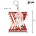 Japan Anime DARLING In The FRANXX Keychain 02 ZERO TWO Cosplay Cute Pendant Men Women Key Chain Car Bag Jewelry Accessories Gift. 