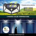 114 LED Solar Lamp Outdoor Waterproof Solar Powered spotlights PIR Motion Sensor Street Light for Garden Decoration 3 Modes CL-114. 