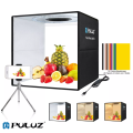 PULUZ Photo Studio Product Photography Box White & Warm Light Box Lighting Studio Shooting Tent Box Kit with 12 Colors Backdrops 40cm x 40cm x 40cm (40cm/15.7"Inches). 