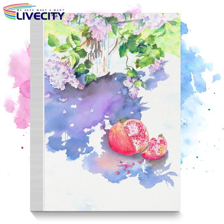 Cold-pressed Watercolor Paper 10/20 Sheets Thick Watercolor Paper for Kids Students Bulk Embossed Watercolor Drawing Paint Paper Art Supplies Acid-resistant Watercolor Paper