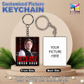 Imran Khan Customized Picture Keychain, Best quality MDF Keychain personalized with Your Own Photo, Double Side Printed Premium Quality Keychain Ring, Best Gift for Kaptan Lovers, Imran Khan PTI Qaidi-804 Keychain Design # 02. 
