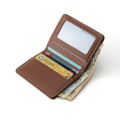 MODVESTE Handmade Dark Brown Mini Leather Wallet For Men High Quality Leather Wallets. 