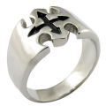 New design manufacturer wholesale stainless steel Goth rings for men. 