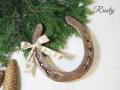 Old Rusty Vintage Metal Horseshoe Antique Wall or Door Decor. 
