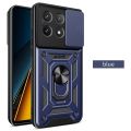 Capa For POCO X6 Pro 5G Case Armor Slide Camera Lens Protection Phone Cover for POCO X6 Pro Ring Stand Shockproof Funda. 