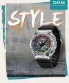 DOM Quartz Electronic Men's Watch, Dark Glow Digital Hands Display Silicone Strap Waterproof Youth Watch. 