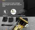 Professional t9 Hair Trimmers Golden Dragon, Hair Clippers T Liner t outliner Trimmer for Men t9 Vintage line up Detailer Electric Cordless Barber Trimmer 0mm Bald Head Beard Trimmer edgers Clippers. 