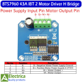 Ibt2 Bts7960b Bts7960 43a H-bridge Motor Driver Module For Arduino by Electrica. 