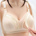 Front Opening Cotton Maternity Nursing Bra, Non Padded, Wireless, Breastfeeding Front Closure Bra. 