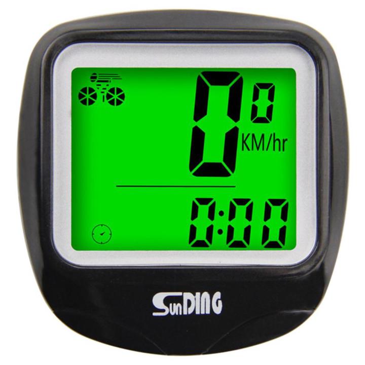 SUNDING Bike Cycling Speedometer Wired Waterproof Bicycle Odometer SD-568AE