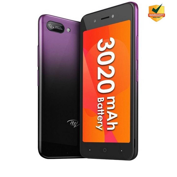 itel A25 5 Inch 1 GB RAM 16 GB ROM Dual Sim 4G SUPPORT 1 Year Warranty