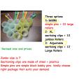 Hair Rollers and Curlers with Hair Sectioning Clips  ( Pack of 12). 