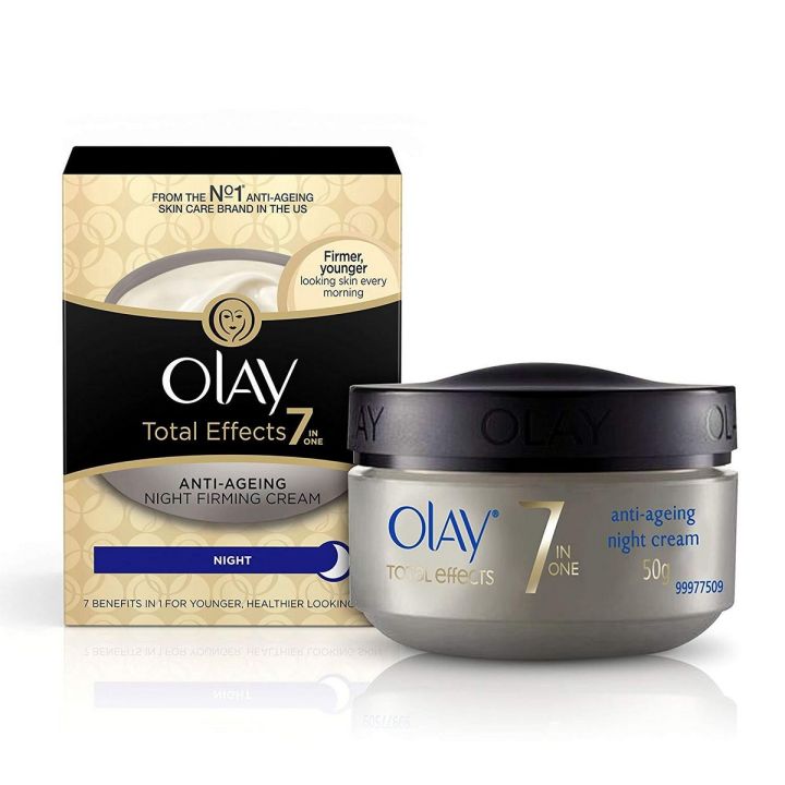 Olay Total Effects 7-In-1 Anti Aging Night Firming Skin Cream, 50g