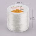 1mm Clear Bead Cord Crystal Elastic Stretchy Bracelet String for Jewelry Making Necklace Bracelet Beading Thread 1.0mm. 