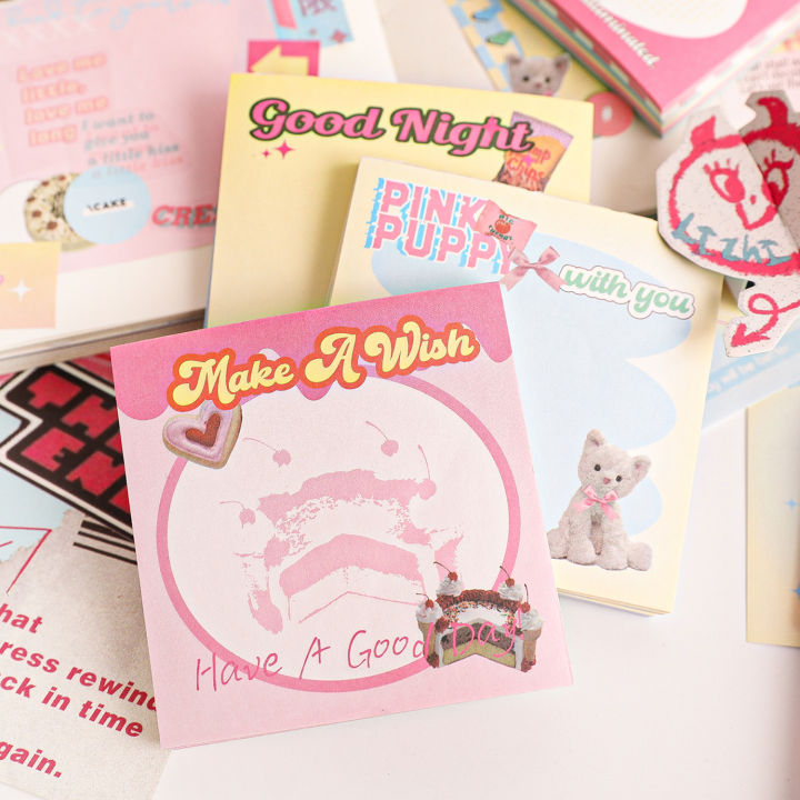 Panda Online Dream Variations Series Korean Note Book Simple Ins Style Can Tear Message Notepad Note Paper