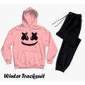 Marshmallow Printed Tracksuit Winter Pullover Hoodie Jacket & Trouser Trendy Track Suit for_Men_Boys _Girls Trendy Fashion Wear Track Suit Gym Sports Outdoor. 