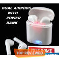 Airpro & Air 31 TWS I12 Airpods_ with Super Sound & High Quality Touch Sensors True Stereo Headphones with Built in Mic 10m Transmission Bluetooth Wireless Earbuds , power Case Sport Headset for all Bluetooth Smart devices.. 