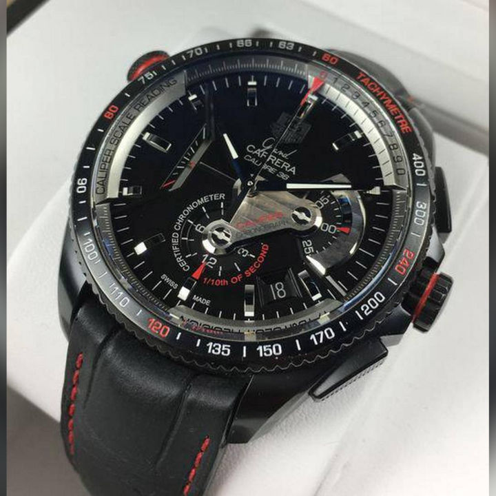 High Quality Leather Strap Watch TG For Men 36 Calibre