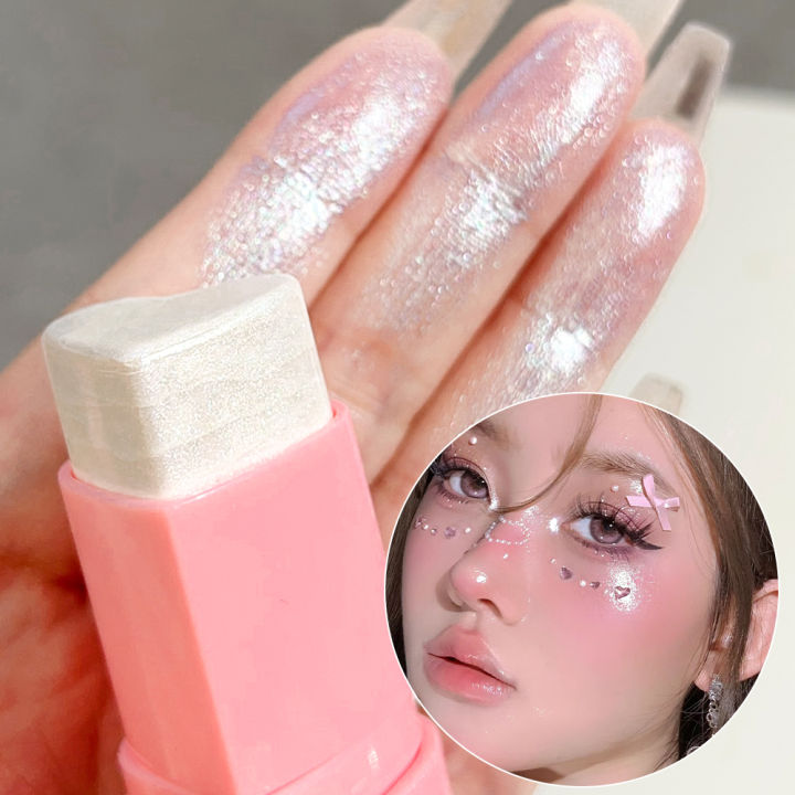 Heart%20Shaped%20Blush%20Stick%20Contour%20Highlighter%20Pearlescent%20Face%20Brightening%20Women's%20Cosmetics%20High%20Pigment%20Long-lasting%20-%20Image%202