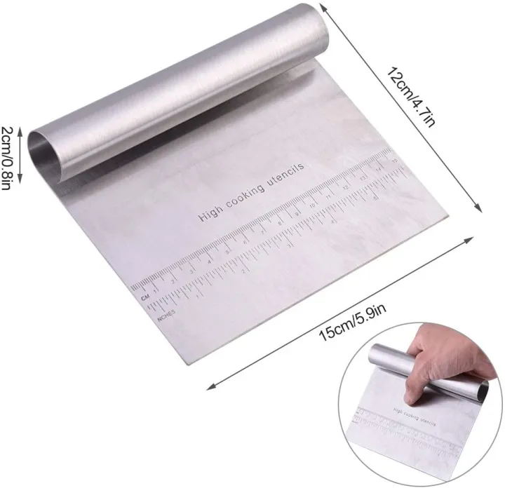 Dough%20Pastry%20Scraper/Cutter/Chopper%20Stainless%20Steel%20Mirror%20Polished%20with%20Measuring%20Scale%20Multipurpose%20Cake%20Pizza%20Bread%20Cutter%20-%20Image%204