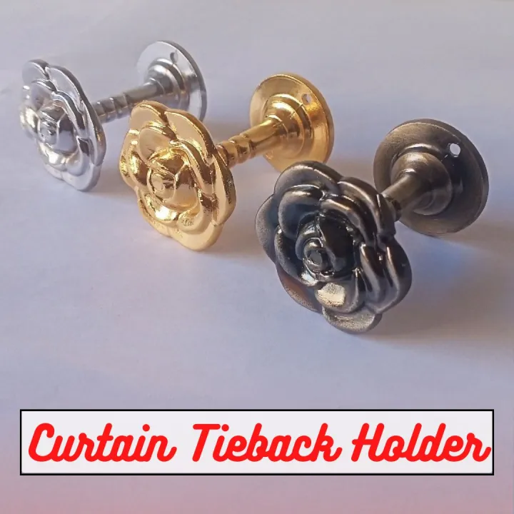 Pack%20Of%202%20-%20Curtain%20Tieback%20Holders%20-%20Flower%20Design%20-%20Imported%20From%20China%20-%20Tieback%20Holders%20For%20Curtains%20-%20Image%202
