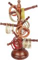 Wooden Bangle Stand Box - Stylish Bangles Organizer for Girls and Women, Indian Style Bangle Storage, Bracelet Holder, Silver and Steel Bangles Display Set. 