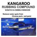 Kangaroo Special Rubbing Compound Polish & Scratch Remover 250g-Pack of 2 - Car & Motorbike Compound | Scratch & Swirl Remover, Water Spots, Chrome & Aluminum Cleaner | Black & Blue | Car & Motorbike Care Kit. 