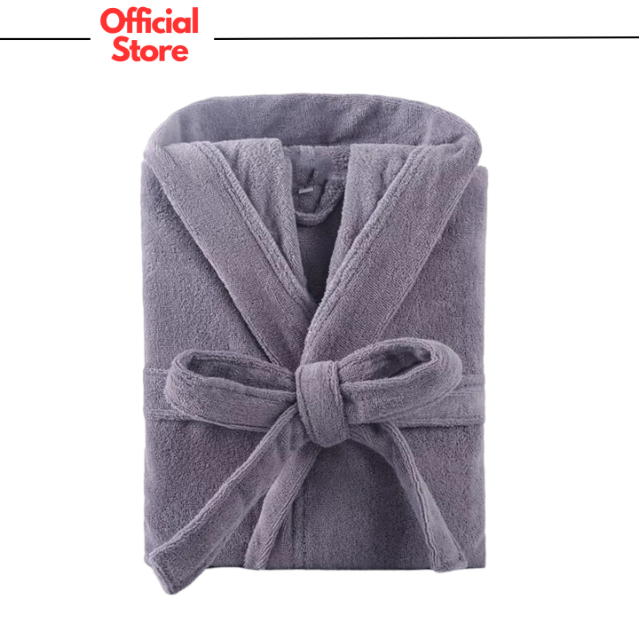 Bathrobe For Men & Women Unisex 100% Cotton Light Weigh Hooded Bathrobe and Without Hooded Bath Robe - Terry Towel Collar Bathrobes - Bathrobe Premium & Cotton Shawl Collar Bathrobes