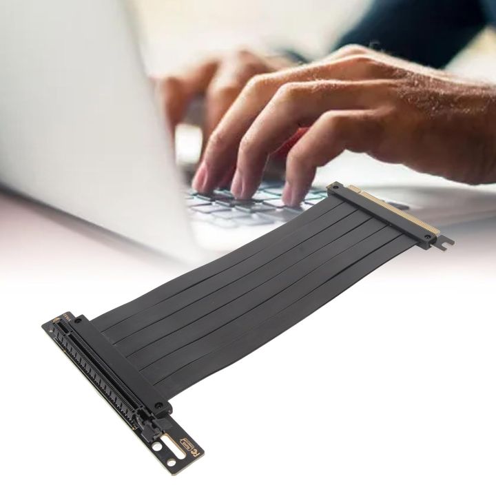 Imported%20Graphics%20Card%20Extension%20Cable,%20Bendable%20PCIE%203.0%20X16%20Riser%20Cable%2090%20Degree%20Plug%20and%20Play%20for%20PC%20(70cm)%20-%20Image%202