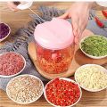 Food Chopper Vegetable Fruits Onions Chopper Hand Pull Mincer Blender Mixer Food Processor. 