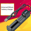 USB 1 Slot Universal Quick Charging Rechargeable Battery Charger for 18650 26650 14500 16340 ABS. 