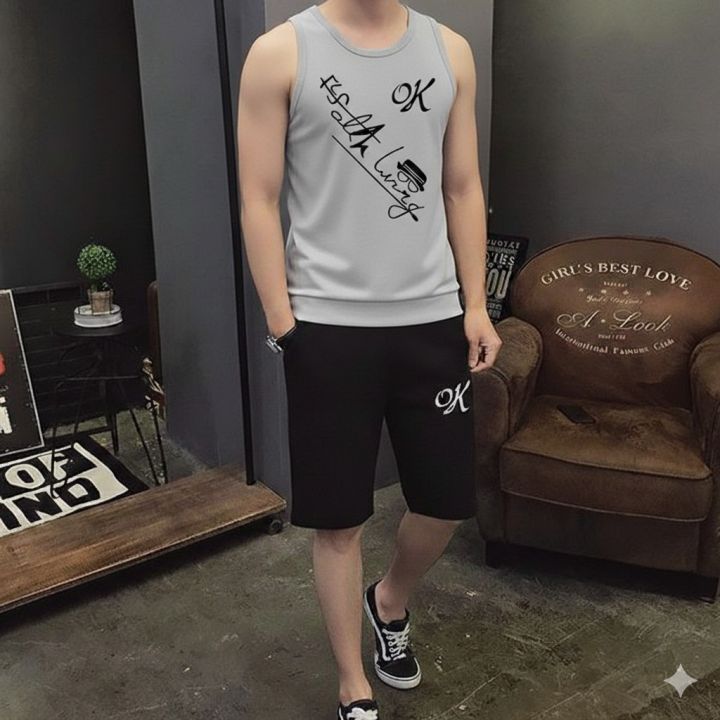 Tree%20Digital%20Printed%20White%20Summer%20Short%20Tracksuit%20for%20Men%20-%20Image%204