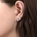 ECHIDNA Ear Studs Electroplating Rhinestones d Stud Earrings. 