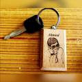 Wooden Deco Key chains with Photo and name. 